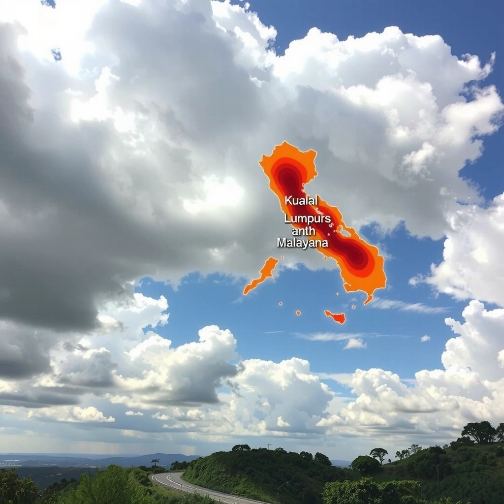 Weather forecast map of Malaysia